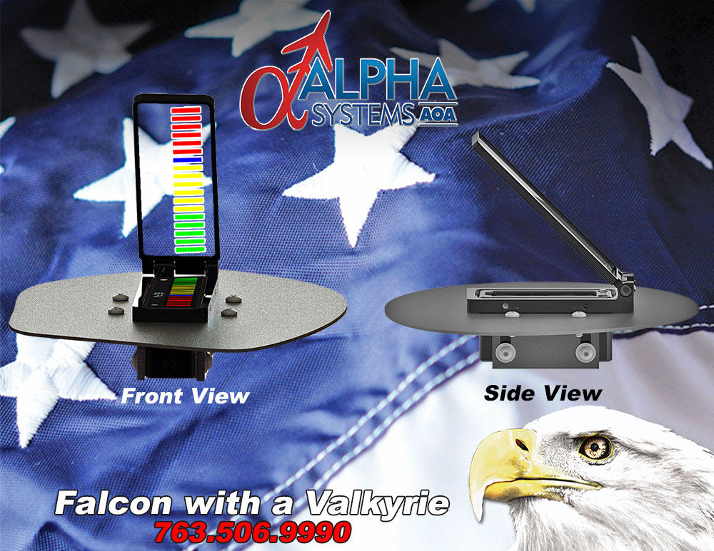 Alpha Systems AOA Falcon Angle of Attack Indicator on a Swivel Mount
